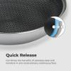 Black Cube Quick Release 8-Inch Stainless Steel Nonstick Frying Pan - Induction Cookware - Stainless Steel Pan - Hybrid Cookware view 2