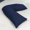 Contour Products L Pillow Case, Navy, Made Specifically for The Contour Products L-Shaped Body Pillow view 2