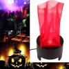 LED Fake Fire Flame Light 3D Flickering Electronic Fire Night Light Prop, Simulated Flame Lamp for Halloween & Christmas, Indoor Party Decoration, US Plug view 2