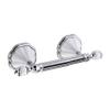 MODONA Four Piece Bathroom Accessories Set, Includes 24 Towel Bar, Robe Hook, Towel Ring, and Toilet Paper Holder White Porcelain & Chrome - Flora Series - 5 Year Warrantee view 3