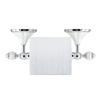 MODONA Toilet Paper Holder - White Porcelain & Chrome - Flora Series - 5 Year Warrantee view 4