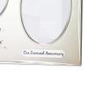 Haysom Interiors Traditional Two Tone Silver Plated 60th Diamond Anniversary Double Picture Frame by Happy Homewares view 3