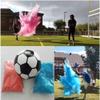 Simply Health Gender Reveal Soccer Ball - Spill Proof Design. Biggest Soccerball with Most Powder for Biggest Puff and Great Photos Opportunity. Not Transparent Set of 2 Colors Pink and Blue view 3