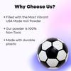 Simply Health Gender Reveal Soccer Ball - Spill Proof Design. Biggest Soccerball with Most Powder for Biggest Puff and Great Photos Opportunity. Not Transparent Set of 2 Colors Pink and Blue view 4