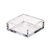 Caspari Acrylic Cocktail Napkin Holder, Clear, 1 view 1