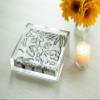 Caspari Acrylic Cocktail Napkin Holder, Clear, 1 view 3