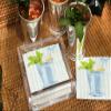 Caspari Acrylic Cocktail Napkin Holder, Clear, 1 view 4