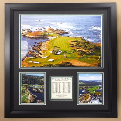 Legends Never Die PGA Cypress Point Golf Course Double Matted Photo Frame, 18" x 22"