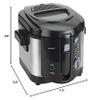 Brentwood DF-720 1200w 8-Cup Deep Fryer, Stainless Steel view 2