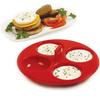 Norpro Silicone 4 Egg Poacher, Red view 2