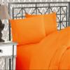 Elegant Comfort 1500 Premier Hotel Quality 4-Piece Bed Sheet Sets, Deep Pockets - Luxurious Wrinkle Free & Fade Resistant, King, Elite Orange view 1