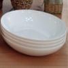 Mikasa Delray Bone China Pasta Bowls Set of 4, 9 Inch White Serving Bowls for Pasta, Salad, Soup, Lightweight and Durable Dinnerware view 2