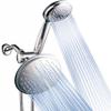 Dream Spa 3-way 8-Setting Rainfall Shower Head and Handheld Shower Combo (Chrome). Use Luxury 7-inch Rain Showerhead or 7-Function Hand Shower for Ultimate Spa Experience! view 1