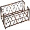 Boston International Arch Design Guest Towel Napkin Holder Caddy, Aged Chestnut view 1