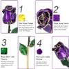 ZJchao Budding 24K Rose Gifts for Her, Love Dipped Gold Real Rose Flower Preserved Eternal for Wife, Mom, Grandma for Anniversary, Mothers' Day, Birthday, Home Decor view 2