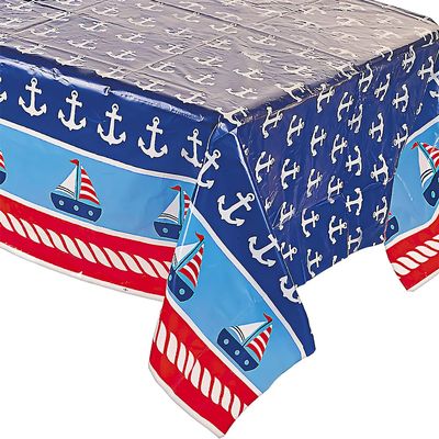 1ST Sailor TABLECOVER - Party Supplies - 1 Piece