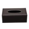 KINGFOM Rectangular PU Leather Tissue Box Cover - Facial Tissue Paper Napkin Holder for Bathroom, Home, Office, Car Automotive Decoration with Magnetic Bottom(Brown) view 4