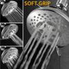 HOTEL SPA - Shower Head High Pressure with High Flow Showerhead - 4.25 Inch Rain Shower Head - Chrome Shower Heads, 7-Setting, French Designer Collection, Showerspa (Chrome) view 2