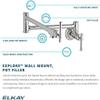 Elkay LKEC2091CR Single Hole Wall Mount Pot Filler Kitchen Faucet with Lever Handles, Chrome view 4