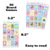 Baby Shower Loteria Fiesta Mexican Bingo Game in Spanish, for 30 Players with Chips in A Box view 2