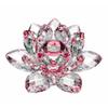 Amlong Crystal Hue Reflection Lotus Flower with Gift Box, 5 inch, Red view 1