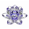 Amlong Crystal Hue Reflection Crystal Lotus Flower with Gift Box, Blue, 5 Inch view 1
