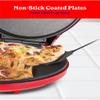 Betty Crocker Pizza Maker Plus, 12" Indoor Electric Grill, Nonstick Griddle Pan for Pizzas, Quesadillas, Tortillas, Nachos and more, 12" Electric Griddle for Delicious Meals and Snacks, Red view 3