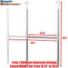 Simple Houseware Adjustable Closet Hanging Rod, Chrome view 3
