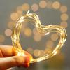 5 Pack Fairy Lights Battery Operated, 7 Feet 20 Led String Lights with Timer, Waterproof Firefly Lights on Silver Wire for Home Party Wedding Christmas Decorations, 6 Hours on/18 Hours Off, Warm White view 2
