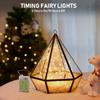 5 Pack Fairy Lights Battery Operated, 7 Feet 20 Led String Lights with Timer, Waterproof Firefly Lights on Silver Wire for Home Party Wedding Christmas Decorations, 6 Hours on/18 Hours Off, Warm White view 3