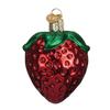Old World Christmas Ornaments: Summer Strawberry Glass Blown Ornaments for Christmas Tree (28106) view 1