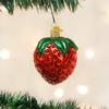 Old World Christmas Ornaments: Summer Strawberry Glass Blown Ornaments for Christmas Tree (28106) view 2