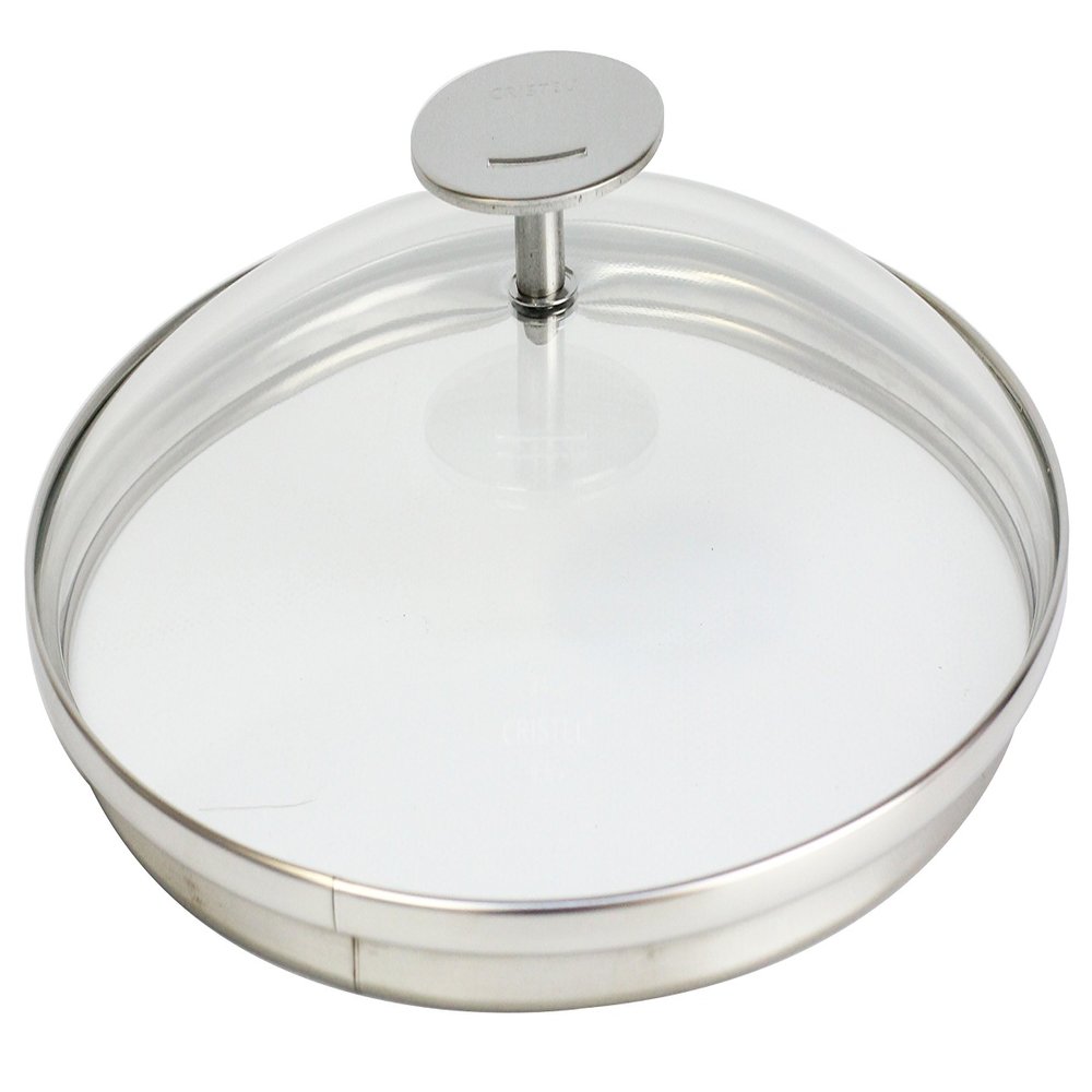 Cristel K20P Domed Glass Lid, 8", Silver