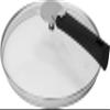 Cristel K20P Domed Glass Lid, 8", Silver view 2