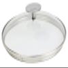 Cristel K24P Domed Glass Lid, 9.5", Silver view 1