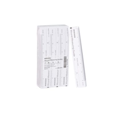 McKesson Wound Measuring Guide Ruler, Non-Sterile, Paper, 6 in, 50 Count, 12 Packs, 600 Total