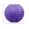 10 PCS Purple Chinese/Japanese Paper Lantern/Lamp 10" Diameter - Just Liroyal Brand view 2