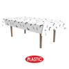 Beistle Moustache Tablecover, 54 by 108-Inch, White/Black, 54" x 108" view 3