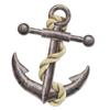 Beistle Jointed Anchor  Large Nautical Theme Party Decoration, Coastal Wall Accent, Ocean Voyage Dcor, Beach Celebration Prop, Life-Size Maritime Photo Backdrop, 5' 1" view 1