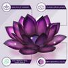 Om Gallery Capiz Shell Lotus Flower Decor Tealight Candle Holder for Serene Ambiance - Handmade Decorative Candle Holders for Meditation, Yoga, and Relaxation, Passion view 2
