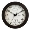 Equity by La Crosse 10 Inch in/Out Brown Wall Clock with Thermometer and Hygrometer (29005) view 1