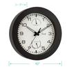 Equity by La Crosse 10 Inch in/Out Brown Wall Clock with Thermometer and Hygrometer (29005) view 2