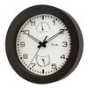 Equity by La Crosse 10 Inch in/Out Brown Wall Clock with Thermometer and Hygrometer (29005) view 3
