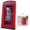 Classic Red Phone Box - Miscellaneous Lifesize Cardboard Cutout / Standee / Standup - Includes 8x10 (20x25cm) Star Photo view 1