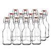 Easy Cap Beer Bottles - Kombucha Bottles - 16 oz. - Clear flip top 12 pack - EZ Cap - Original Cherry Blossom Hardware Bottles (12, Clear Mason Jar Bottles) view 1