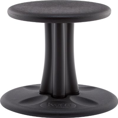 KORE DESIGN Wobble Stool Chair, Girls + Boys Kid Desk Stools, Ergonomic Small Office Chairs, Flexible Seating for Active Kids, ADD/ADHD, Classroom, School, Home, Pre-Teen (18.7in), Age 10-11 yr, Black