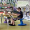 KORE DESIGN Wobble Stool Chair, Girls + Boys Kid Desk Stools, Ergonomic Small Office Chairs, Flexible Seating for Active Kids, ADD/ADHD, Classroom, School, Home, Pre-Teen (18.7in), Age 10-11 yr, Black view 2