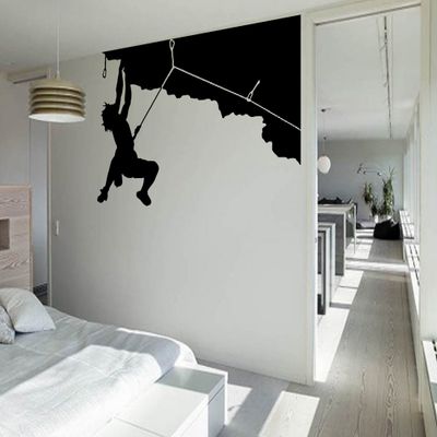 Loud Designs Rock Climbing Wall Art Sticker Sports Vinyl Mural WA605, Large 179cm(w) X 112cm(h)