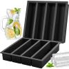 Vinkoe Kitchen Silicone Ice Cube Trays Large for Whisky, Collins Ice Cube Mold Tray Also Used for Butter Mold, 2 Count view 1