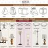 Royal Designs Square Cut Corner Designer Lamp Shade, Beige, 8 x 16 x 12 view 3